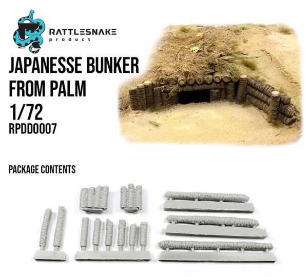 Japanesse bunker from palm 1/72 - Image 2