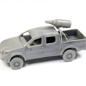Toyota Hillux 1/72 with rocket system UB-32 and machine gun ZPU-1