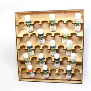 Organizer on the wall MR. Paint plastic bottles 38 pieces
