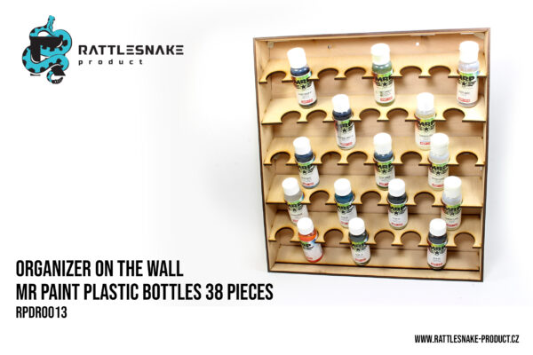 Organizer on the wall MR. Paint plastic bottles 38 pieces - Image 2