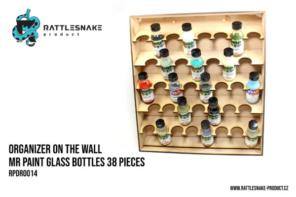 Organizer on the wall MR. Paint Glass bottles 38 pieces - Image 2