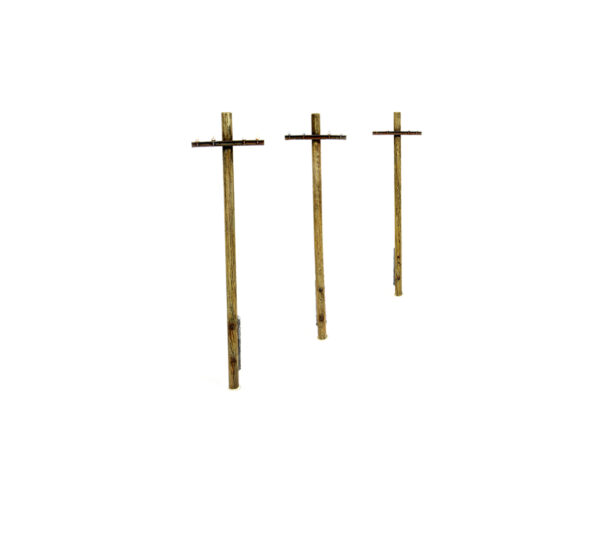 Telegraph poles 1/72 3pcs.