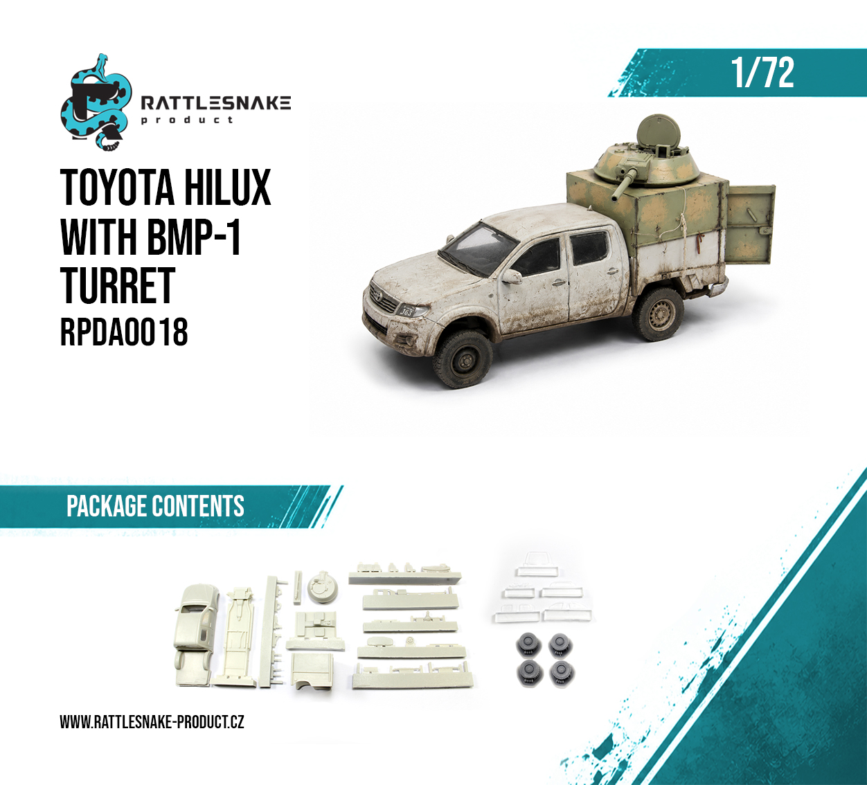 Toyota Hilux with BMP-1 Turret 1/72 - Image 2
