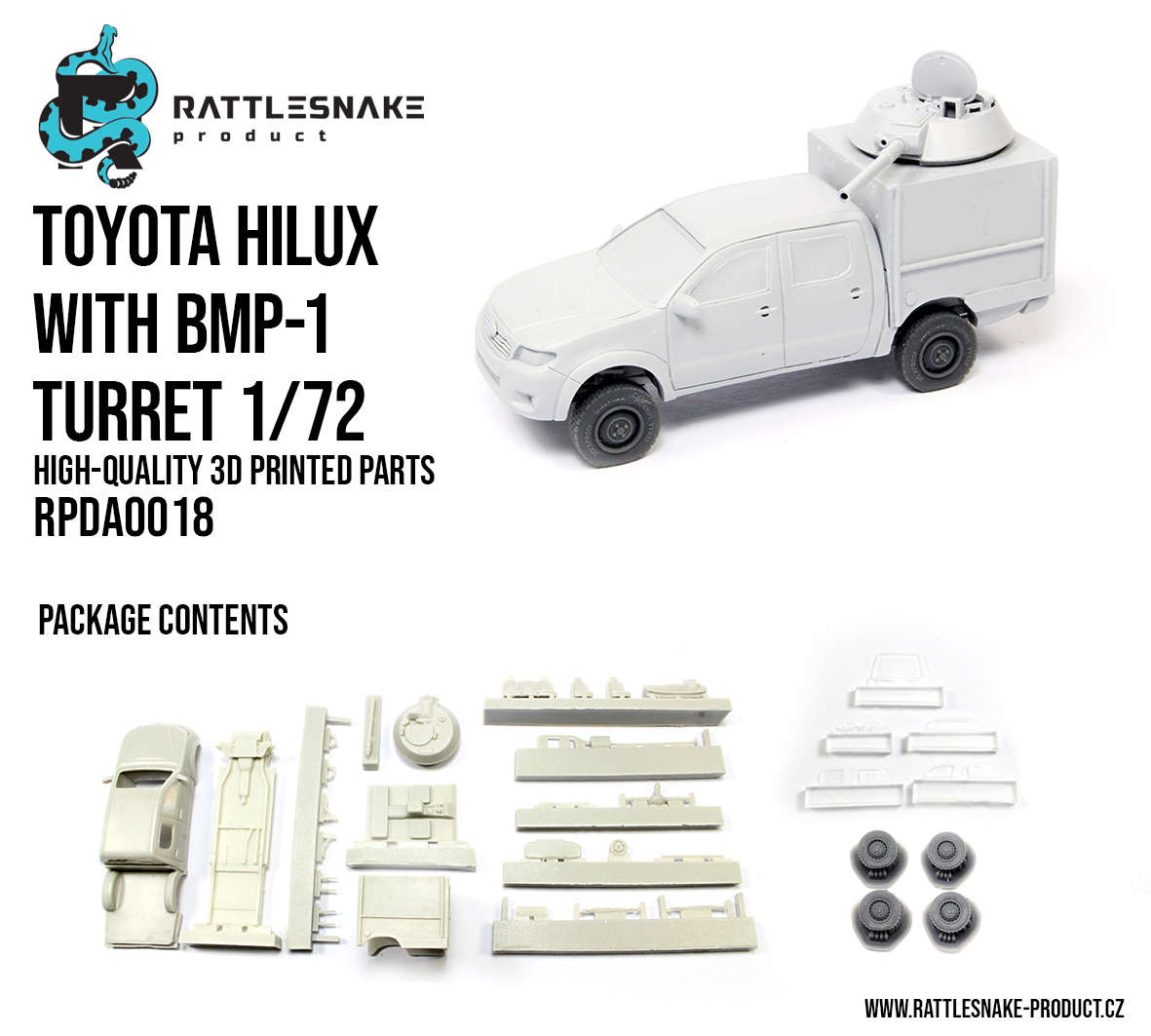 Toyota Hilux with BMP-1 Turret 1/72 - Image 2