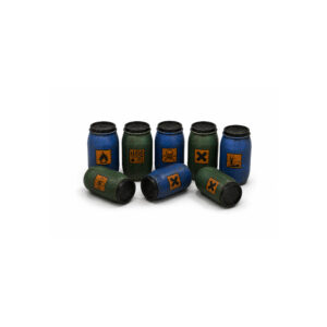 Plastic Drums 100L & 200L Set 1/72 (4+4 pcs)