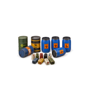 Modern Fuel Drums & Plastic Canisters Set 1/72