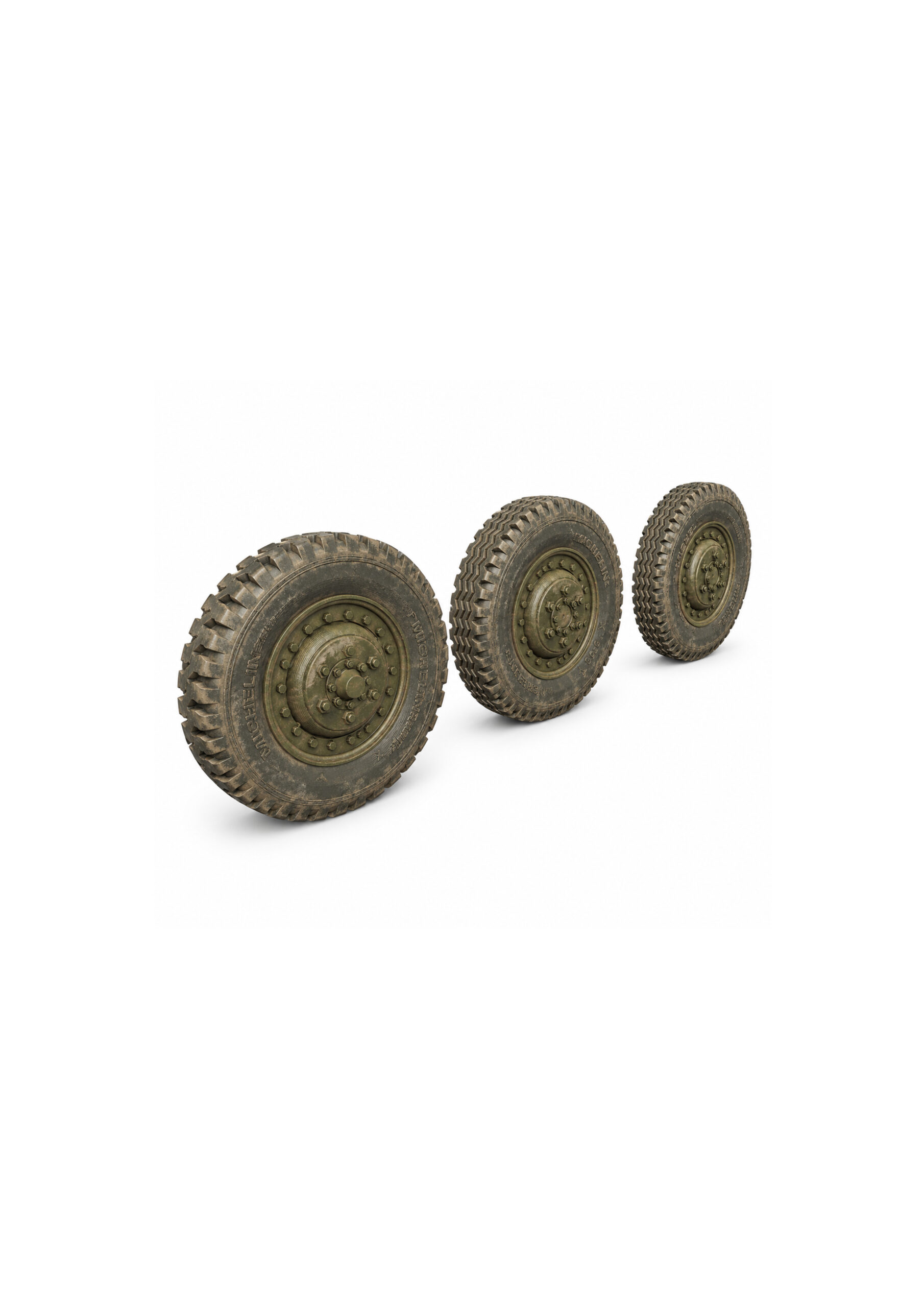 M8/M20 Armored Car Wheels set 6pcs