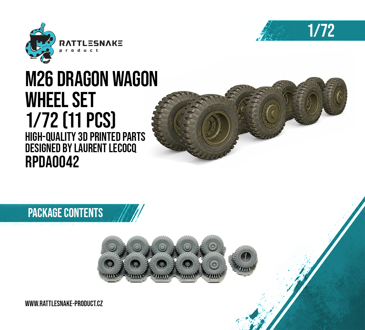 M26 Dragon Wagon wheels set 12pcs - Image 2