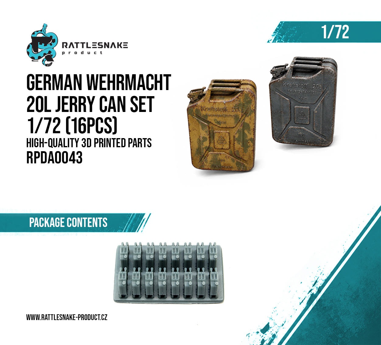 German Wehrmacht 20L Jerry Can Set (16 pcs) - Image 2