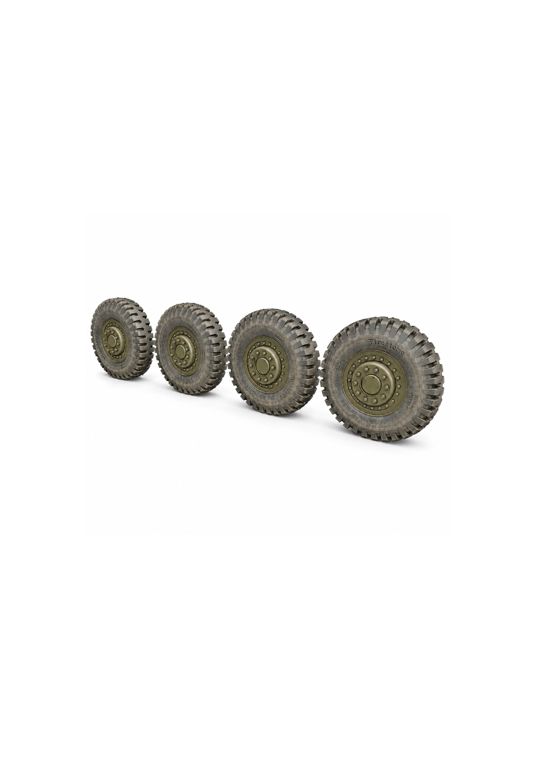 M26 Dragon Wagon M15 Trailer Wheels Set 1/72