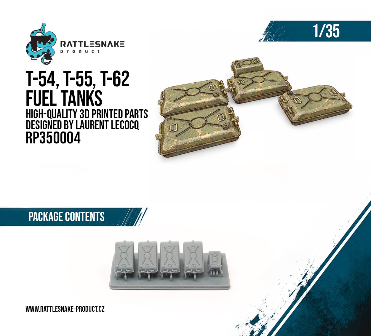 T-54,T-55,T-62 Fuel tanks 1/35 - Image 2