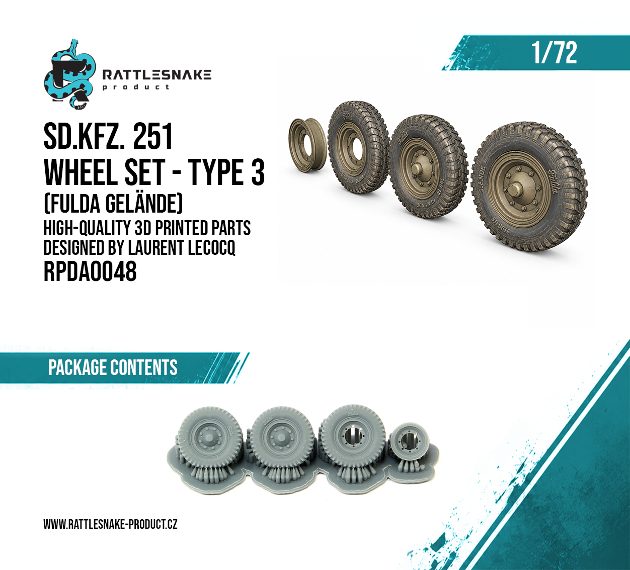 Sd.Kfz. 251 Wheel Set Type 3 – Fulda Gelände 1/72 - Image 2