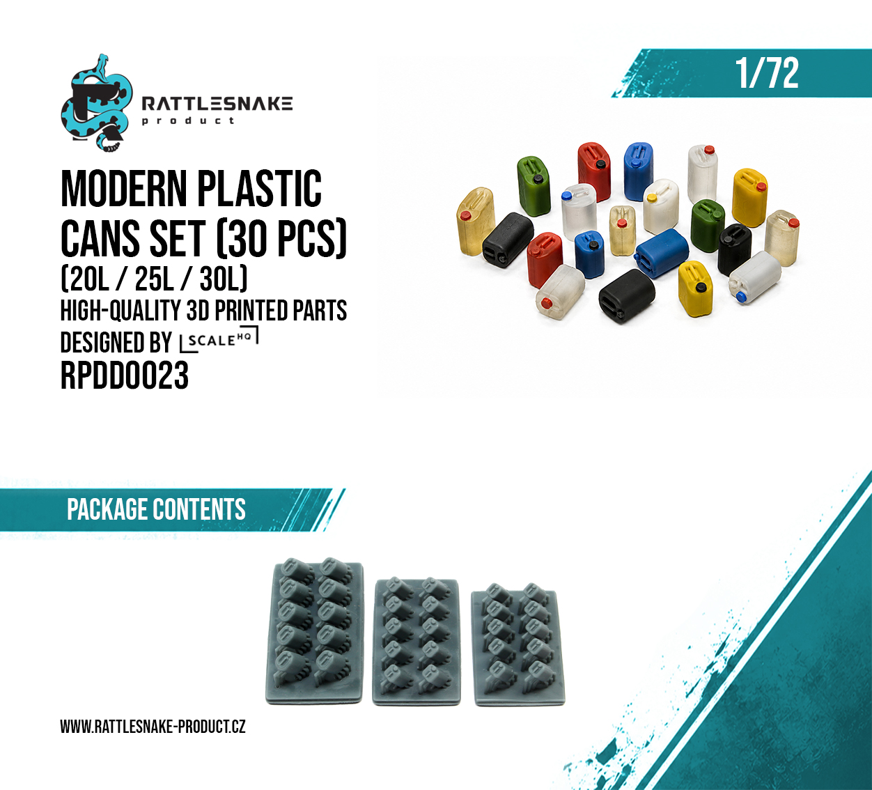 Modern Plastic Cans Set 1/72 - Image 2