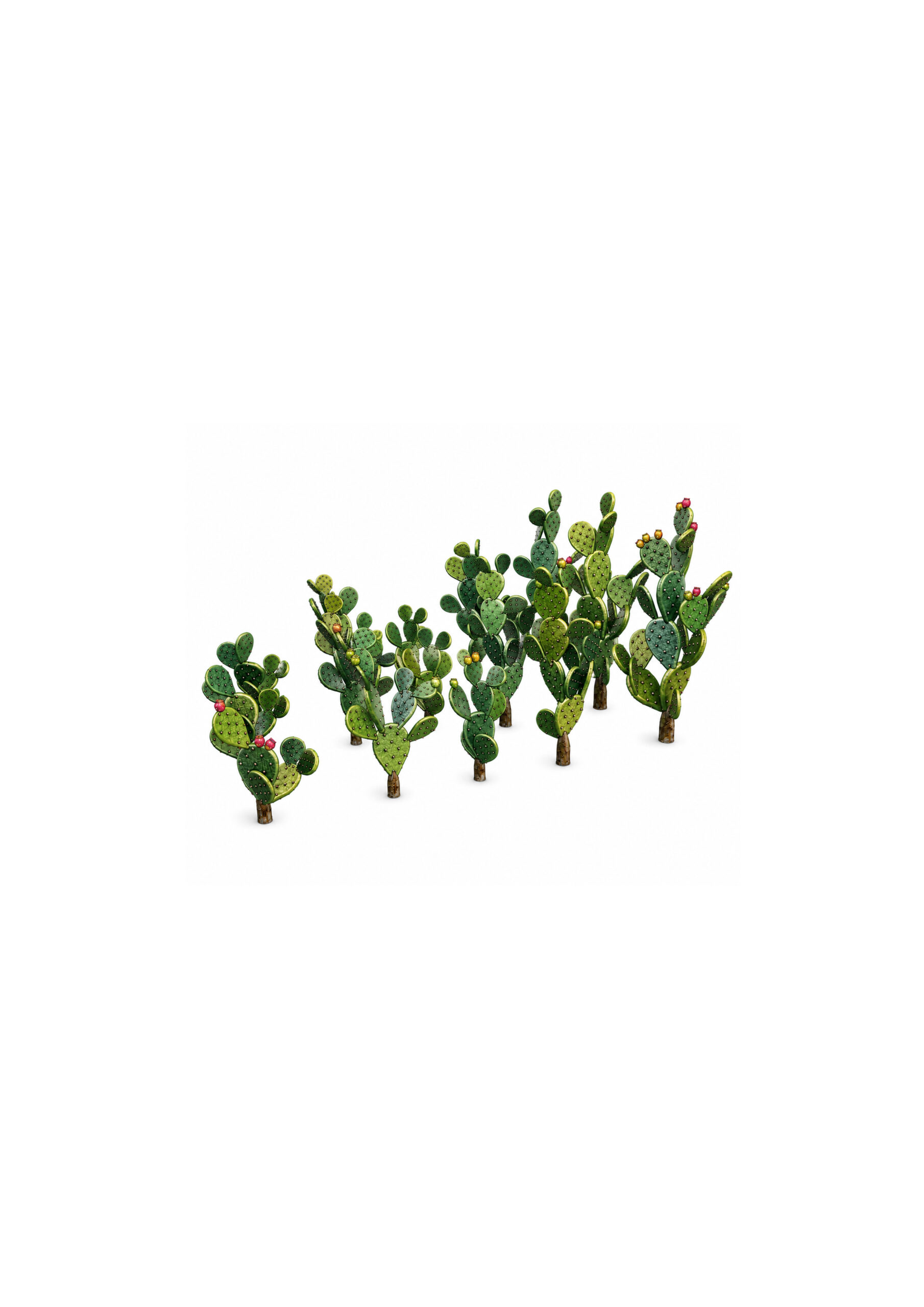Prickly Pear Cactus Set 1/72