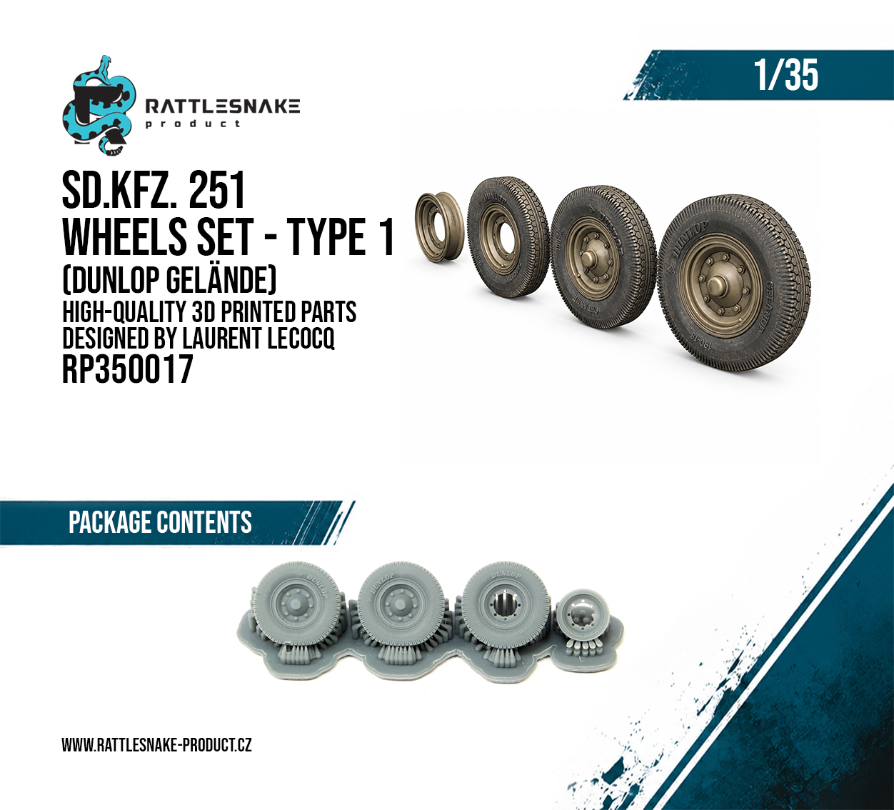Sd.Kfz. 251 Wheel Set Type 1 – Dunlop Gelände 1/35 - Image 2
