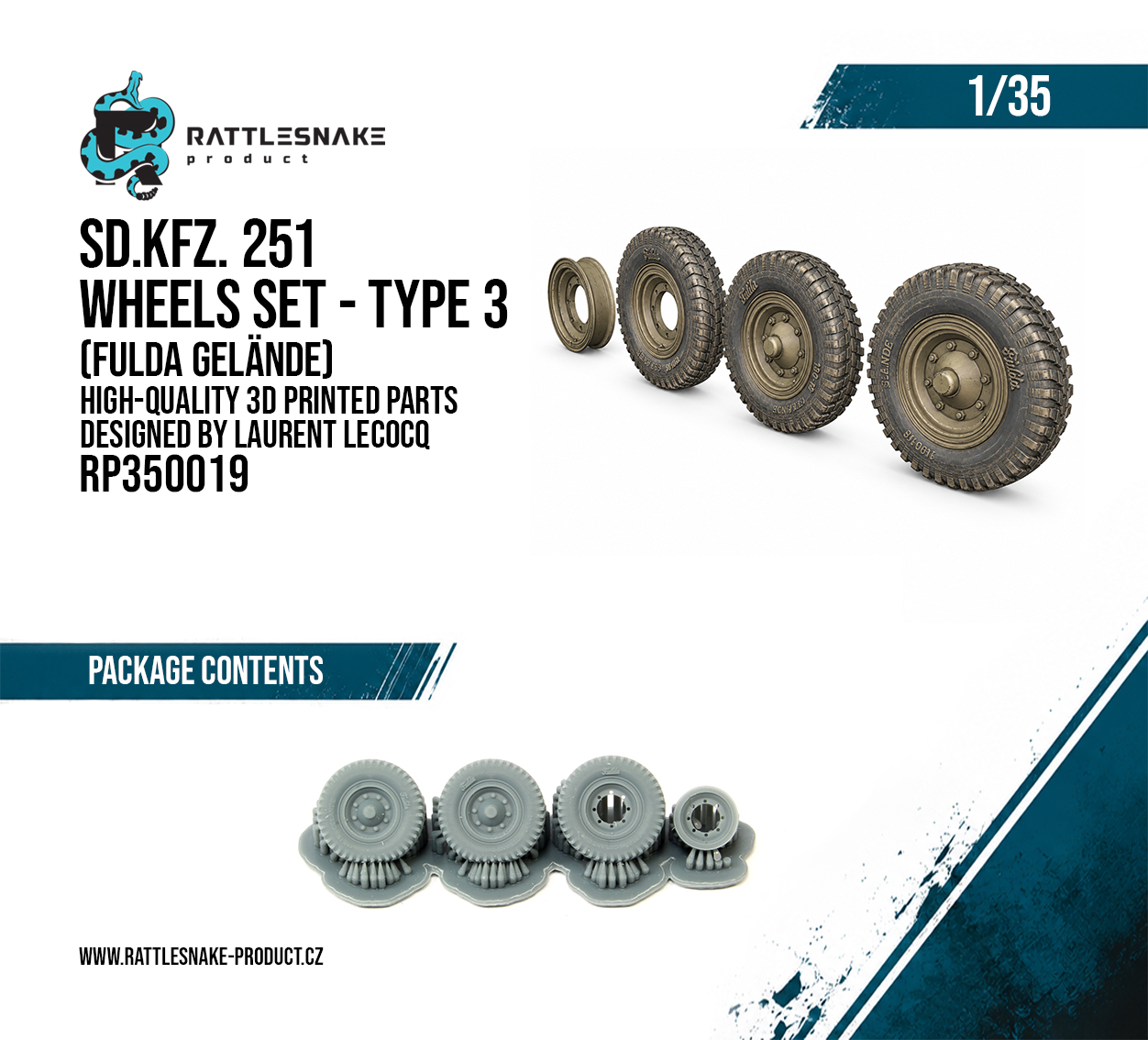 Sd.Kfz. 251 Wheel Set Type 3 – Fulda Gelände 1/35 - Image 2