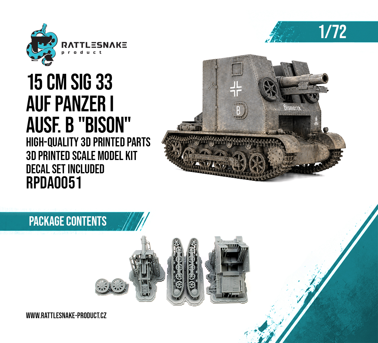 15 cm sIG 33 auf Panzer I Ausf. B „Bison“ 1/72 - Image 2