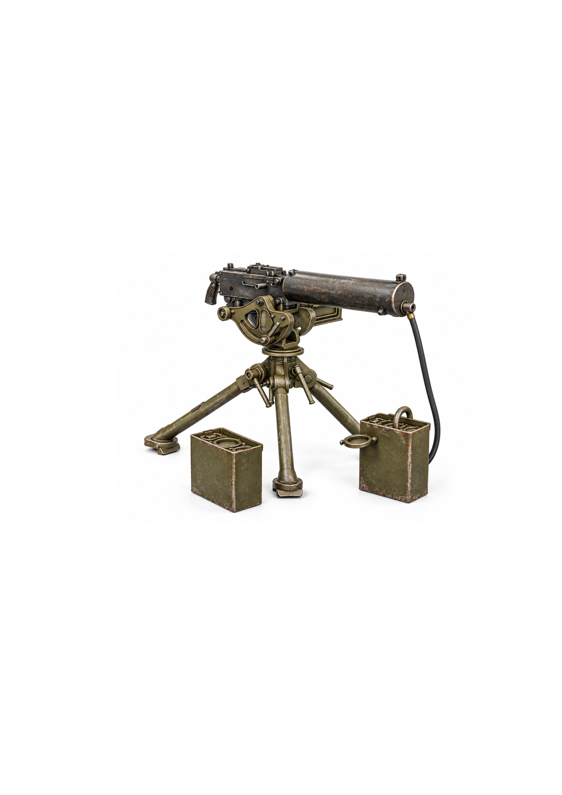 US M1917 Browning .30 Cal with Tripod & Ammo Box Set 1/72